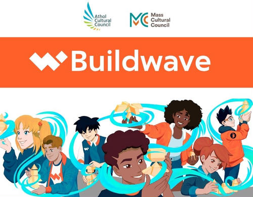 Cartoon teens with a wave. MCC & ACC logos.