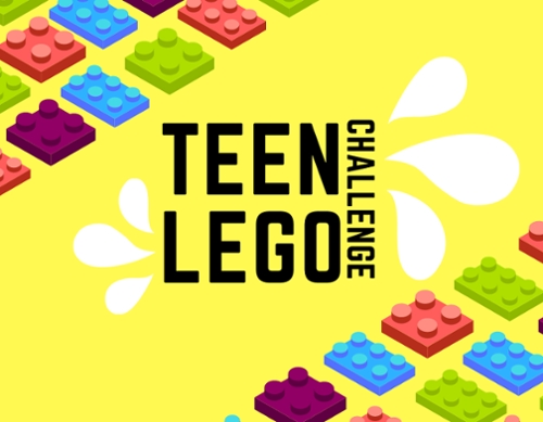 Cartoon LEGO blocks to accompany the new item.