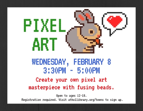Pixel art bunny.