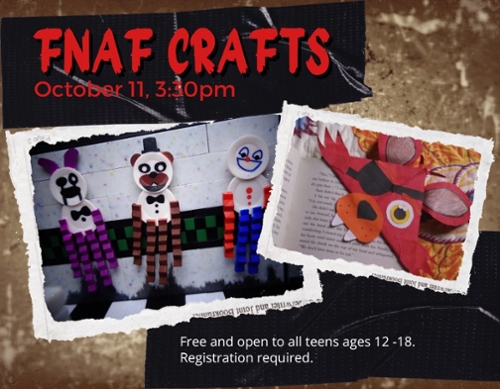 Image of the Five Night at Freddy's craft examples.