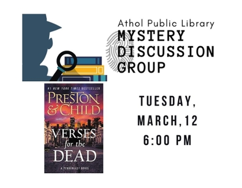 Bookcover image and the Mystery Book Club LOGO