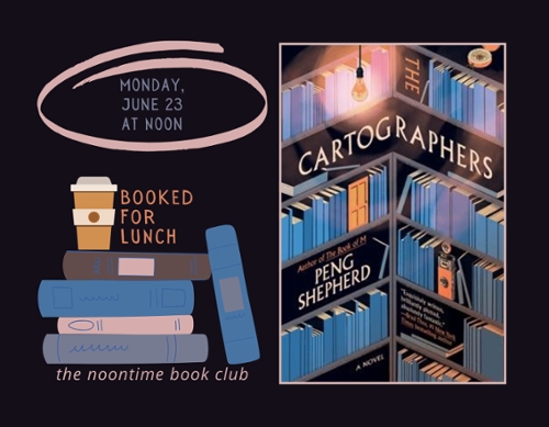 Booked for lunch logo and the book cover.