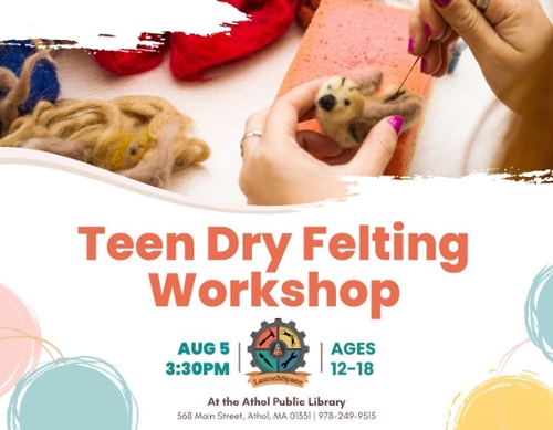 An example of dry felting.