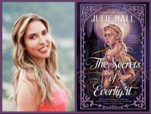 Image of Julie Hall and her bok cover.