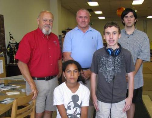 Rick Verock from Athol Graniteworks and Jeff Cole from Witty’s Funeral Home spoke to teens about gravestones and obituaries for our summer reading program.