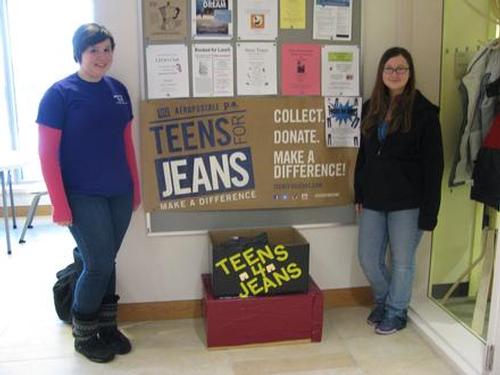 The last day to donate jeans to Teens for Jeans is Friday, February 14.