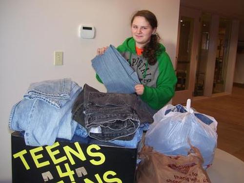 47 pairs of jeans were collected at the 2014 Teens for Jeans campaign.