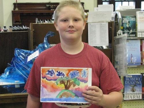 Ryan Badgley, Grades 5 and up drawing contest winner for August
