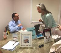 Ted Reinstein of Chronicle signing books after his presentation, June 2017.