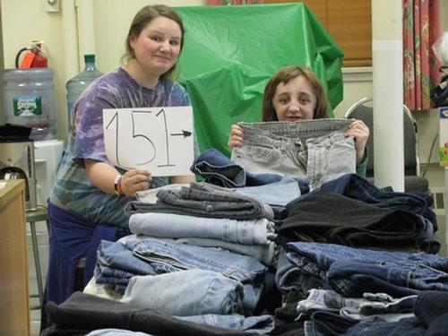 Teens for Jeans, 2012 - 151 pairs of jeans collected!