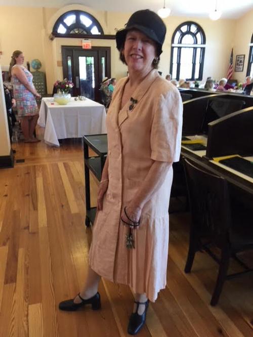 Another wonderful volunteer at our tea event.