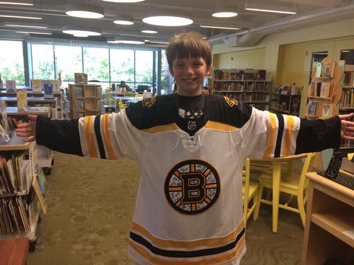 Max Parsons is the winner of the Bruins Jersey!