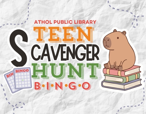 Backdrop of a map with a dotted line. The foreground is bingo cards.